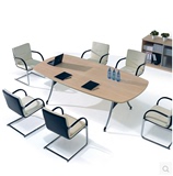 北京办公家具会议桌长桌板式办公桌简约现代白色小型条形培训桌