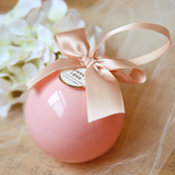 专柜欧式喜糖盒个性定制球形喜糖盒时尚创意婚礼圆球糖果喜糖盒子