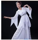 2015新款民族舞蹈古典舞服装桃李杯大赛演出服扇子舞伞舞长裙女装
