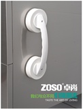 ZOSO卓尚吸盘拉手 卫生间门把手 浴室移门把手 塑料全白系列