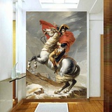 无缝大型壁画 玄关走廊过道酒店欧式油画背景墙壁纸 拿破仑壁纸