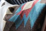 线毯kilim毯布艺几何毯子流苏民族印第安茜茜李 美式乡村沙发毯棉