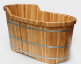 包邮香杉木高档双边加厚木桶沐浴桶泡澡洗澡桶浴缸单实木成人浴盆