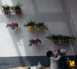墙上墙壁室内阳台多层多肉植物盆栽花盆架特价绿都铁艺花架子壁挂
