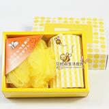日本内野小蜜蜂套装毛巾礼盒1 创意毛巾礼盒 公司礼物 儿童礼物