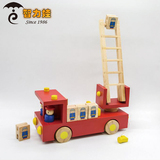 儿童男孩仿真汽车模型小玩具摆件拼装消防车汽车模型滑梯玩具1-2