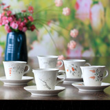 [转卖]日本进口创意十入星巴克咖啡杯套装雀巢陶瓷咖啡杯粉引华