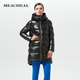 Meacheal米茜尔 专柜正品冬季新款女装 时尚光感黑色羽绒服