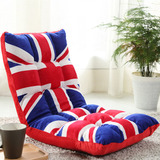 米字旗帜波点 创意英伦 单人榻榻米懒人沙发 无腿床上靠椅 电脑椅