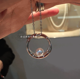 【香港代购】mikimoto/御木本 单颗珍珠镶银项链