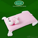 泰国进口VENTRY纯天然乳胶枕头儿童宝宝卡通枕粉色小兔健康包邮