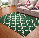al定做新古典美式欧式中式复古羊毛混纺卧室客厅茶几山金色地毯