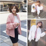 蘑菇街闺蜜姐妹2016学生装新款春季韩版潮原宿bf风卫衣棒球服外套
