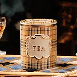 欧式陶瓷茶叶罐 创意工艺品陶瓷储物罐超大容量结婚生日礼物摆件