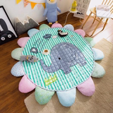 韩国太阳花卡通地毯全棉绗缝装饰地垫子宝宝儿童防滑爬行垫游戏垫