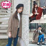2016春季新款韩版复古宽松夹克风衣外套女装学生百搭休闲短外套潮