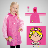 粉红色冲钻特价专柜正品薄款便携非一次性户外旅游女孩儿童小雨衣