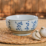 碗 陶瓷7寸陶瓷汤碗 大面碗 厚实日式和风餐具套装手绘日式沙拉碗