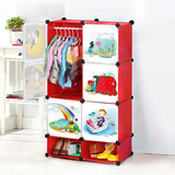 菲斯卡时尚简易组合式衣柜儿童创意组装衣橱宝宝玩具收纳整理储物