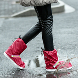 雨易思时尚男女防雨鞋套包边加厚底防水鞋套防滑雨鞋套耐磨雨鞋套