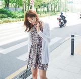 女装夏装2016新款潮Cherrykoko韩国正品代购 单纯气质长袖开襟衫