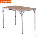 Kingcamp新款户外折叠桌小号竹面桌便携餐桌床上电脑桌书桌KC3935