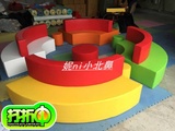 早教亲子园软体玩具幼儿园软体长椅子软包长凳儿童长方形沙发围栏
