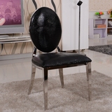 2015欧式时尚酒店餐椅 简约现代休闲椅子 新古典不锈钢餐桌椅组合