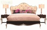 新古典定制床欧式实木床金银箔卧室家具后现代1.8米双人床公主床