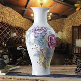 景德镇陶瓷花瓶 现代客厅装饰陶瓷婚庆花瓶 家居送礼 工艺品摆件