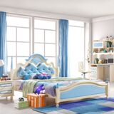 儿童床男孩地中海青少年房整套家具组合套装1.5米成人王子单人床
