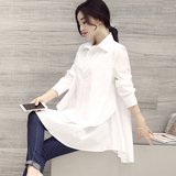 唯品会2016春装新款正品牌CCDD宽松大码女装韩版显瘦长袖衬衫