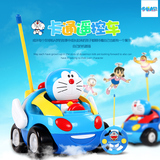 哆啦a梦公仔机器猫模型车儿童卡通遥控车宝宝玩具车无线遥控汽车
