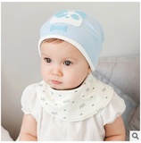 男女婴儿帽子春秋冬季0-3-6-12个月宝宝帽套头纯棉胎帽新生儿童帽