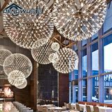 灯屋创意北欧餐厅吊灯铁艺吧台LED艺术复古工业吊灯个性楼梯烟火