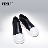 PINLI品立  新品时尚男鞋 个性牛皮休闲鞋皮鞋增高潮鞋 X0361