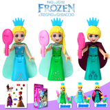 冰雪奇缘Frozen儿童积木拼装玩具扮家家公主亲子认知益智奖励礼物
