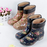 【天天特价】雨鞋女加绒保暖雨靴女韩版防滑水靴胶鞋套鞋时尚水鞋