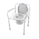 鱼跃坐厕椅H023B 可折叠带便盆坐便椅 老人孕妇家用坐便器马桶凳