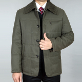 中年男士棉衣2015新款冬装外套男款加大码加厚棉袄中老年棉服男