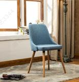 欧式布艺沙发椅客厅现代简约懒人休闲单人靠背实木椅书房卧室家具