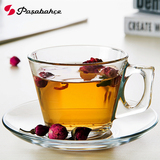土耳其 帕莎 进口咖啡杯玻璃热带碟茶杯套装 家用钢化耐热水杯