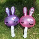 厂家批发热卖儿童玩具 充气棒动物可爱love兔子 pvc充气互动玩具