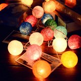 手工创意灯饰泰国线球灯藤球LED夜灯房间装饰品节日派对彩灯串灯
