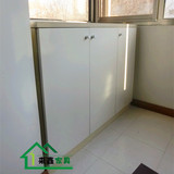北京特价阳台收纳柜白色防晒阳台柜储物柜组装实木质小柜子可定做