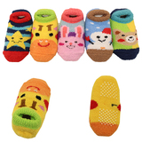 韩国卡通儿童地板袜防滑加厚婴儿袜套秋冬宝宝珊瑚绒袜子3双包邮