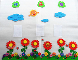 六一儿童节教室黑板装饰立体墙贴 小学初中作品栏文化墙布置材料