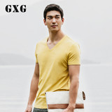 GXG[包邮]男装夏装热卖 男士时尚修身休闲百搭短袖T恤#Z3144001