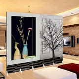 3D立体黑白花瓶背景墙屏风隔断时尚客厅玄关 橱窗酒吧咖啡YY主播