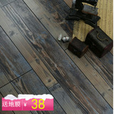 强化复合木地板个性仿古做旧腐朽木双拼地板背景墙地板12mm